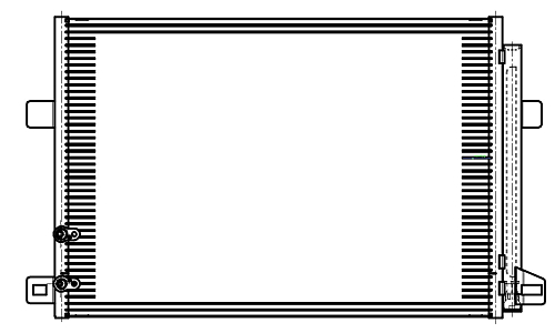 Радиатор кондиционера для автомобилей Amarok (08-) 2.0i/2.0D/3.0D
