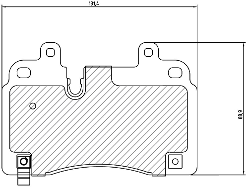 Колодки тормозные дисковые передние (керамические) для автомобилей Avatr 11 (22-) [серия PRO]