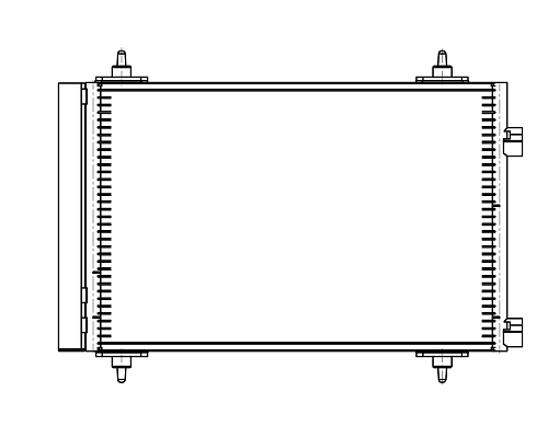 Радиатор кондиционера для автомобилей Peugeot 307/ Сitroen C4