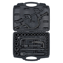 Набор головок ударных 1/2"DR L=78мм, 31пр. (8-32мм) пласт.кейс