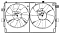 Электровентилятор охлаждения для автомобилей Mitsubishi Lancer X (07-)/Outlander XL (06-)/ASX (10-) (с кожухом)