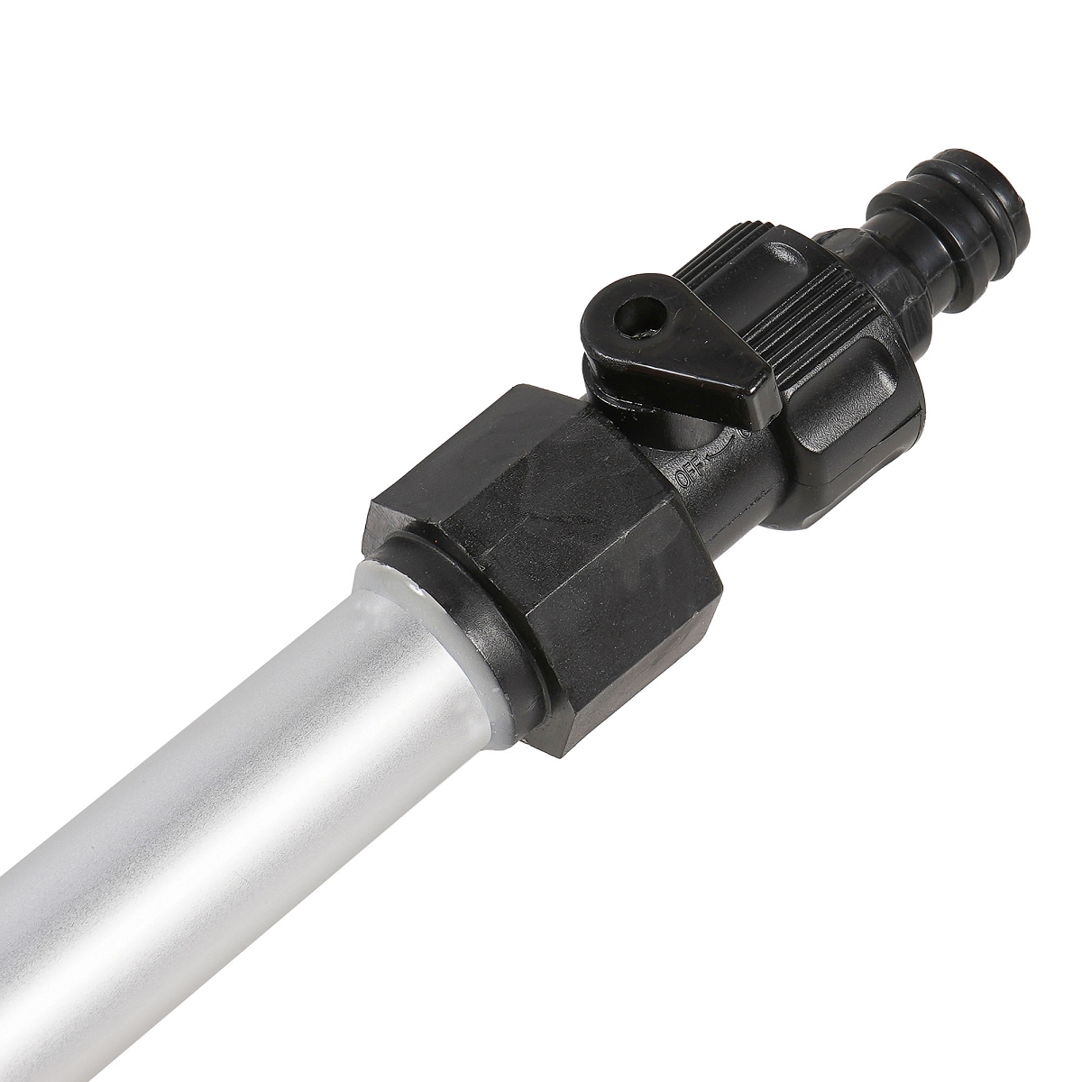 Швабра с насадкой для шланга, щеткой 20см и ручкой 75см