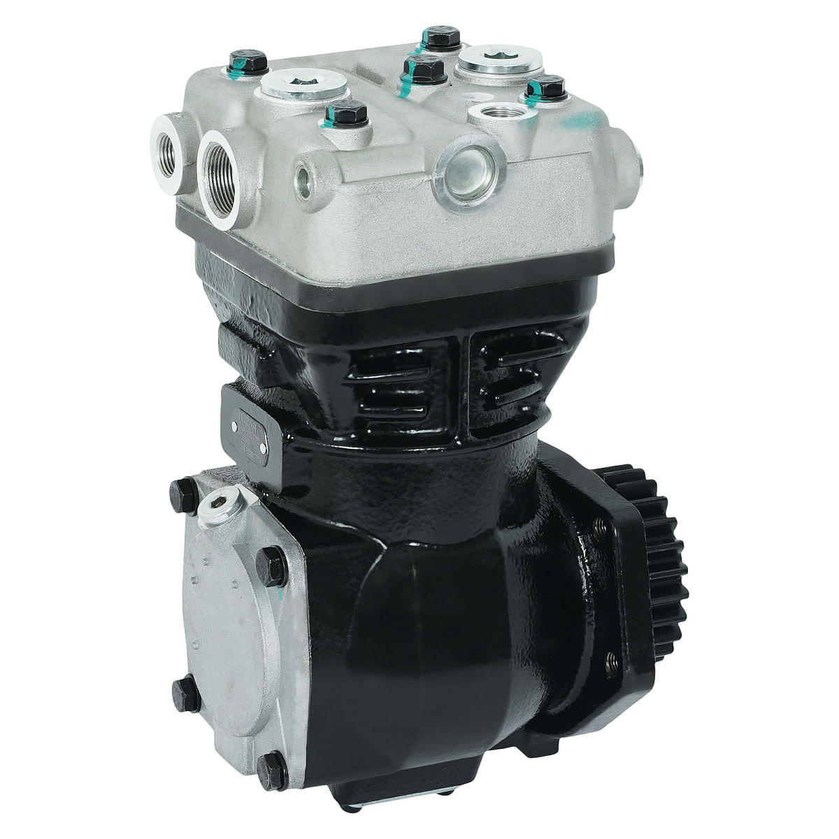 Компрессор воздушный для автомобилей КАМАЗ, ЛИАЗ (1 цилиндр) (н/о c 2011г., аналог K039634N50)