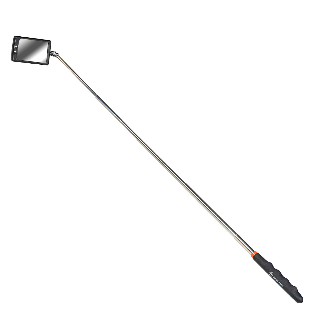 Зеркало инспекционное телескопическое с подсветкой L=285-875мм, 50х80мм