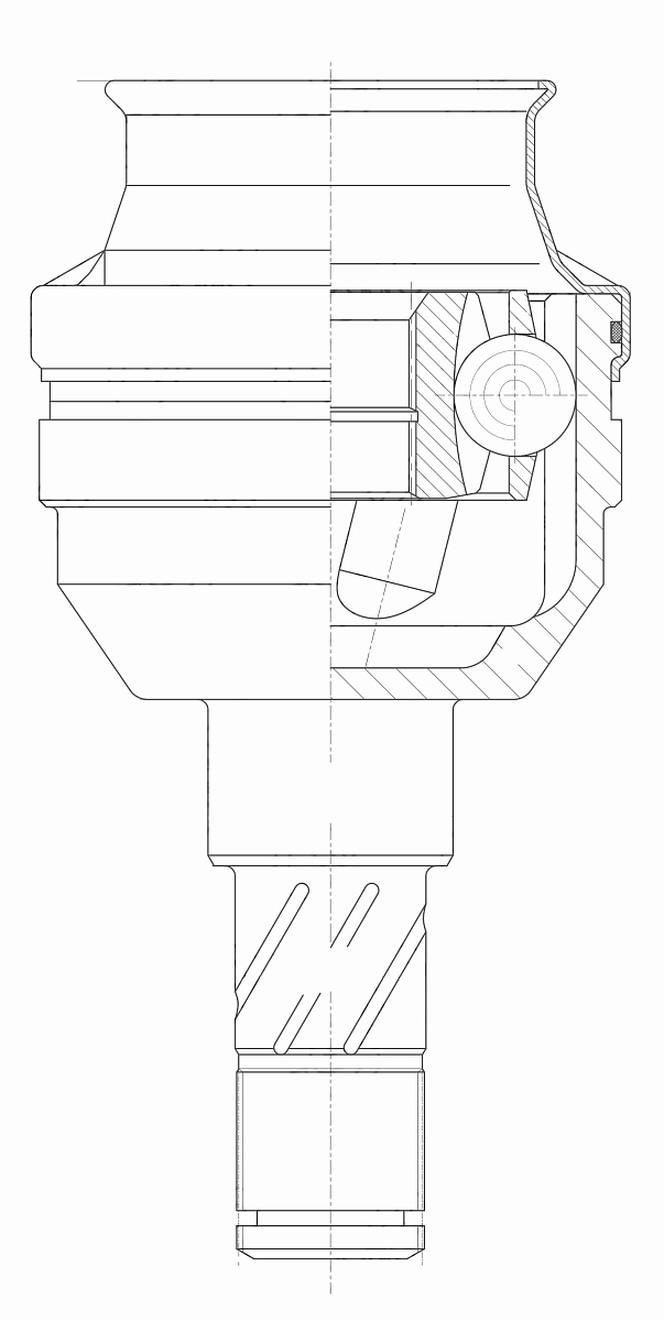 ШРУС внутренний для автомобилей Chevrolet Aveo T300 (11-) 1.6i MT