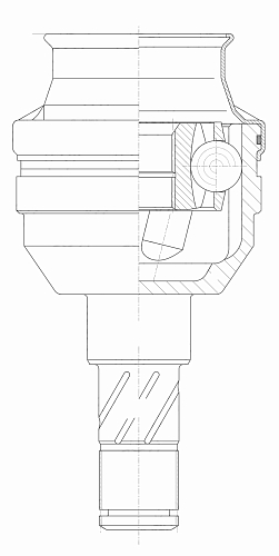 ШРУС внутренний для автомобилей Chevrolet Aveo T300 (11-) 1.6i MT