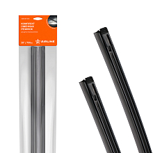 Резинки стеклоочистителя 700х6мм (28") 2 шт. в пакете с навершием