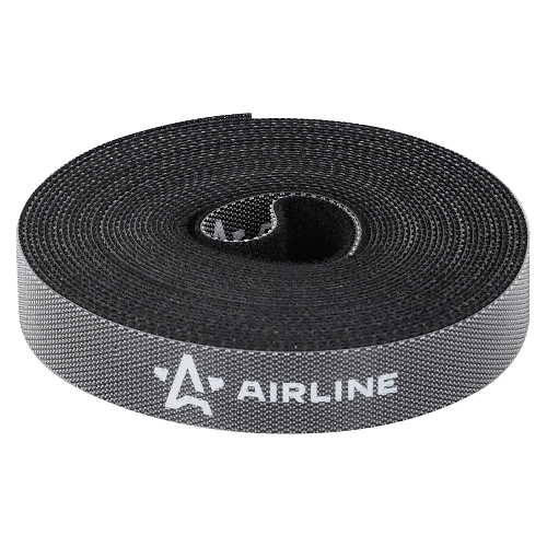 Лента-липучка для стяжки (жгутирования) кабелей 15мм*5м, черная