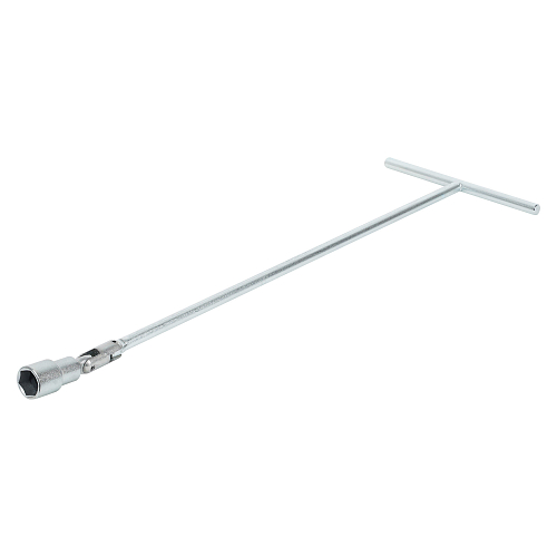 Ключ свечной Т-образный 21мм, 500мм INDUSTRY металл.рукоятка, резиновый фиксатор