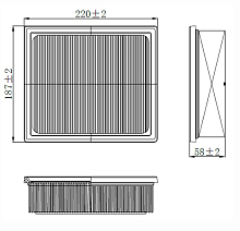 Фильтр воздушный для автомобилей Mitsubishi Eclipse Cross (17-) 1.5i