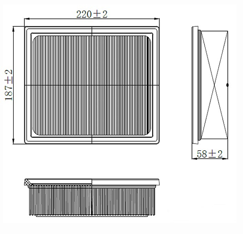 Фильтр воздушный для автомобилей Mitsubishi Eclipse Cross (17-) 1.5i