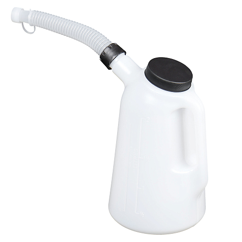 Емкость (лейка) мерная PRO 2л пластиковая для масла и тех. жидк., резьб. крышка