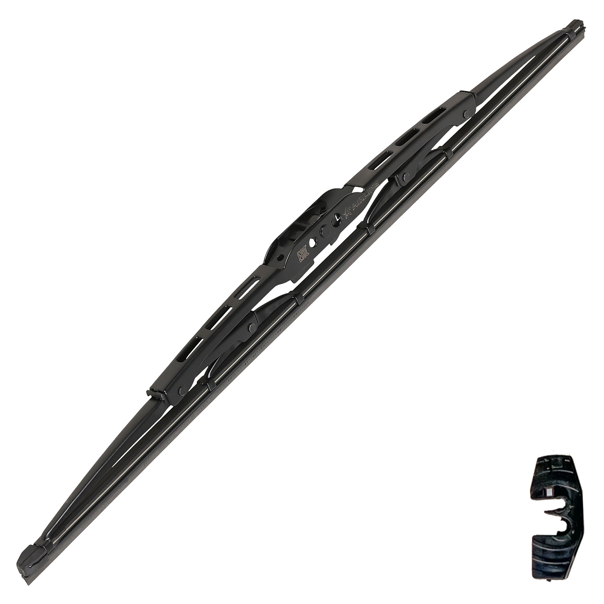 Щетка стеклоочистителя 430 мм (17") каркасная, 1 адаптер