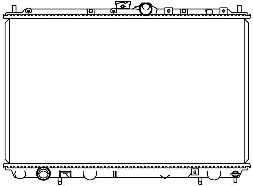Радиатор охлаждения для автомобилей Carisma (95-)/Space Star (98-) 1.3i/1.6i/1.8i MT