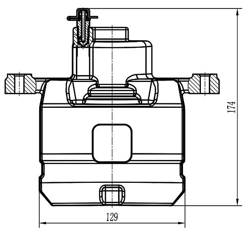 Суппорт тормозной для автомобилей Geely Coolray (18-)/Belgee X50 (23-) передний правый d=57мм
