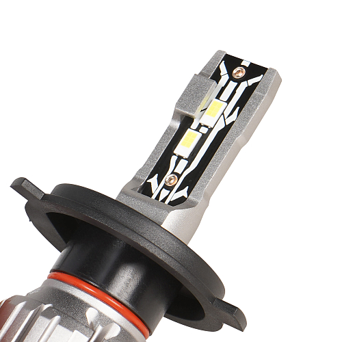 Лампа светодиодная H4 STANDARD, 17Вт, 4000Лм (2000Лм x 2), 6000К (Белый), 12В, комплект 2 шт.