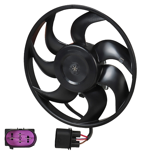 Электровентилятор кондиционера для автомобилей VW Touareg (02-)/Audi Q7 (05-) (без кожуха) (300мм, левый)