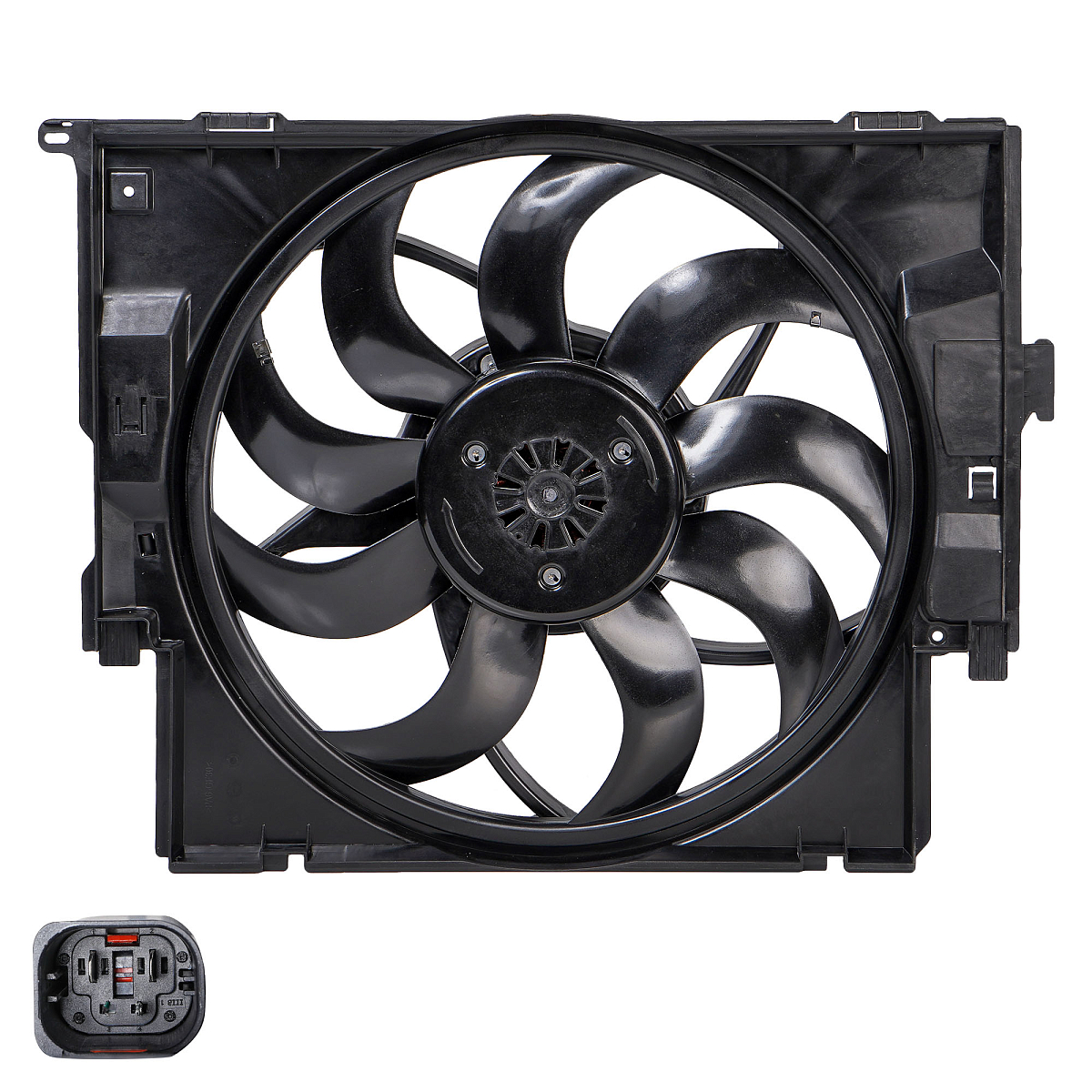 Электровентилятор охлаждения для автомобилей BMW 3 (F30) (11-) (с кожухом) (400W)