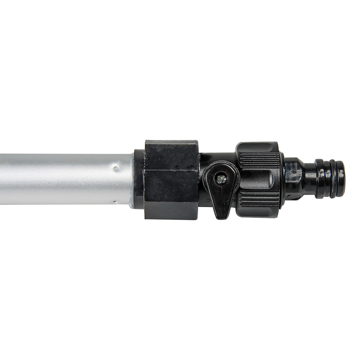 Швабра с насадкой для шланга, щеткой 20см и телескопической ручкой 70-100см