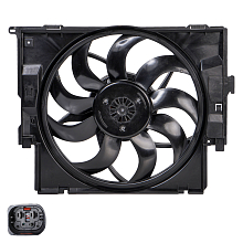 Электровентилятор охлаждения для автомобилей BMW 3 (F30) (11-) (с кожухом) (400W)