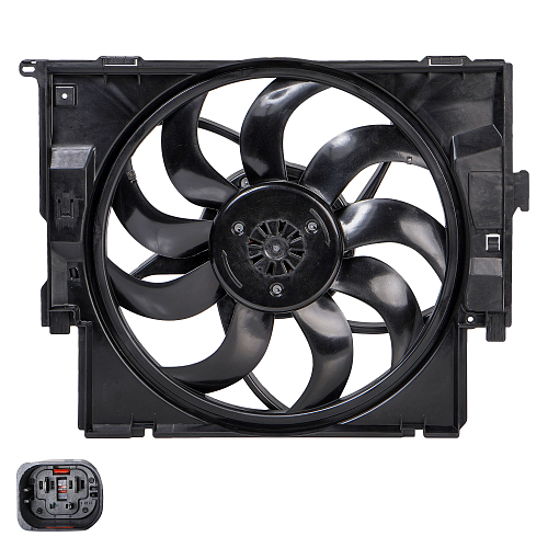 Электровентилятор охлаждения для автомобилей BMW 3 (F30) (11-) (с кожухом) (400W)