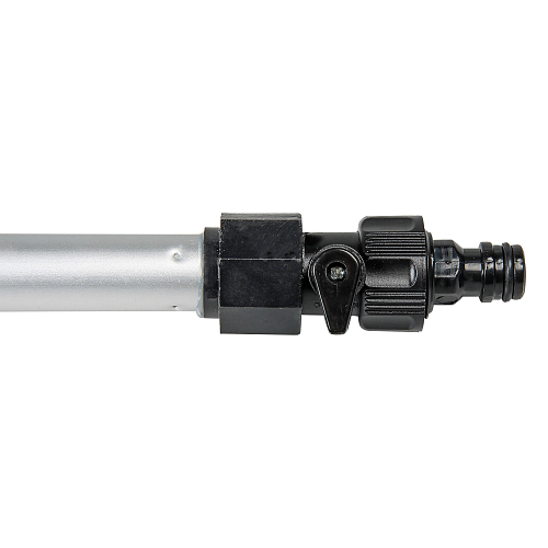 Швабра с насадкой для шланга, щеткой 20см и телескопической ручкой 70-100см