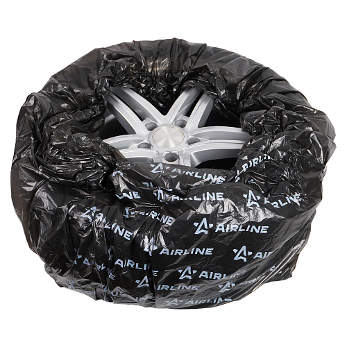 Пакеты для колес R12-22, 100шт в пакете, 110х110см, 17мкм, черн.