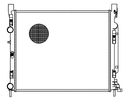 Радиатор охлаждения для а/м Kangoo (07-) 1.5D/1.6i AC+