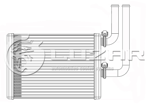 Радиатор отопителя для автомобилей Lancer (00-)/Outlander (03-)