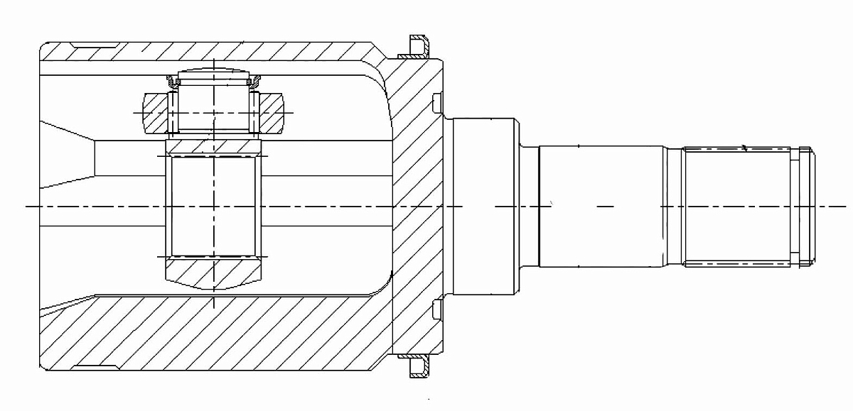 ШРУС внутренний задний левый для автомобилей Honda CR-V (99-) 2.0i AT/MT 4WD/CR-V (12-) 2.4i 4WD