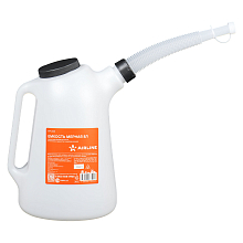 Емкость (лейка) мерная PRO 8л пластиковая для масла и тех. жидк., резьб. крышка