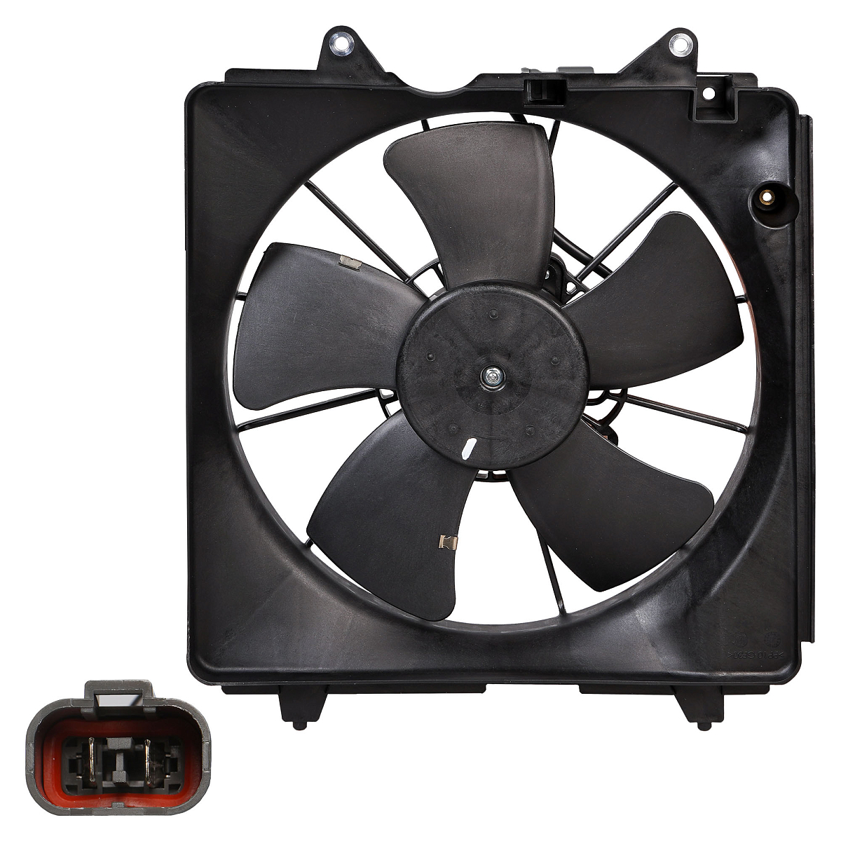 Электровентилятор охлаждения для автомобилей Honda Civic 5D (06-) 1.8i (с кожухом)