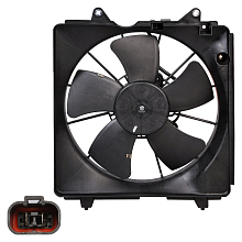 Электровентилятор охлаждения для автомобилей Honda Civic 5D (06-) 1.8i (с кожухом)