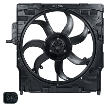 Электровентилятор охлаждения для автомобилей BMW X5 (E70) (07-)/X5 (F15-) (13-)/X6 (E71) (08-)/X6 (F16) (14-) (600W) (с кожухом)