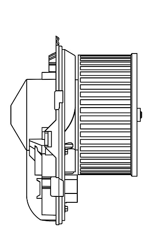 Электровентилятор отопления для автомобилей VW Passat B5 (96-)/Audi A4 B5 (94-) (auto A/C)