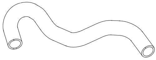 Патрубок охл. для а/м Daewoo Matiz (98-)/Chevrolet Spark (05-) 0.8i MT/AT нижн. (EPDM,1шт.)