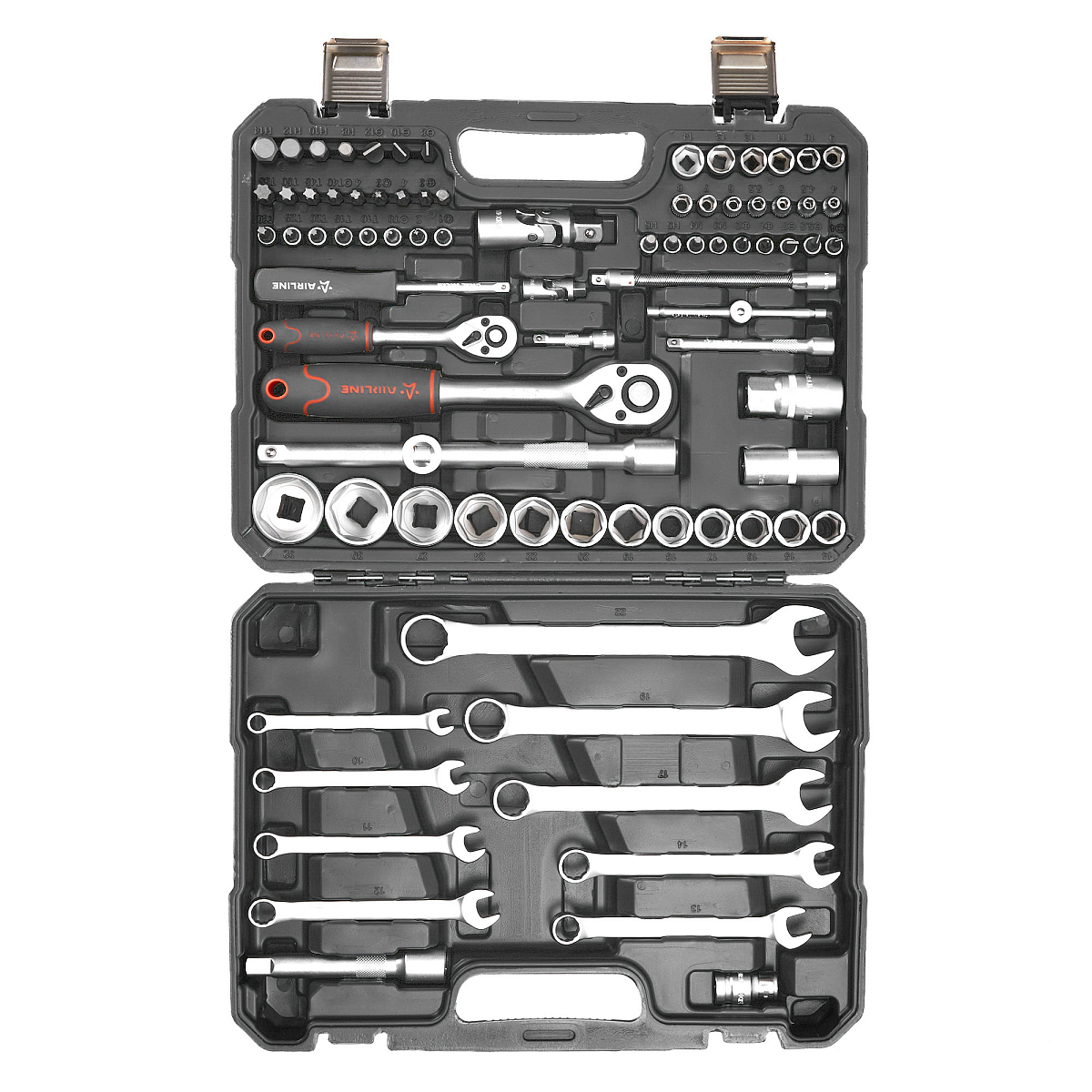 Набор инструментов универсальный 82пр. (головки 1/2", 1/4") кейс