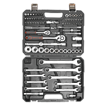 Набор инструментов универсальный 82пр. (головки 1/2", 1/4") кейс
