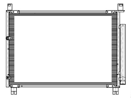 Радиатор кондиционера для автомобилей Highlander (13-)