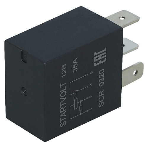 Реле 12V 35A 4 контакта мини для автомобилей Лада Vesta (17-)/Vesta NG (23-)