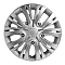 Колпаки колесные 13" "Лион", серебристый, карбон, компл. 2 шт.