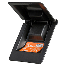 Уголок защитный усиленный для крепления груза лентой до 60мм, черный