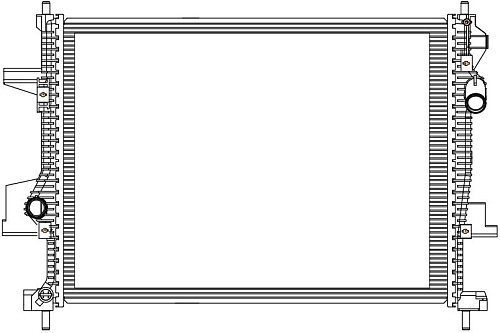 Радиатор охлаждения для а/м Exeed VX (21-)/TXL (19-) 2.0T
