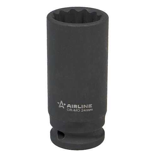 Головка ударная торцевая 1/2"DR двенадцатигранная 24мм, L=78мм