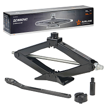 Домкрат ромбический 2т 113-514мм (удлинитель, ручка трещотка) МП-серия