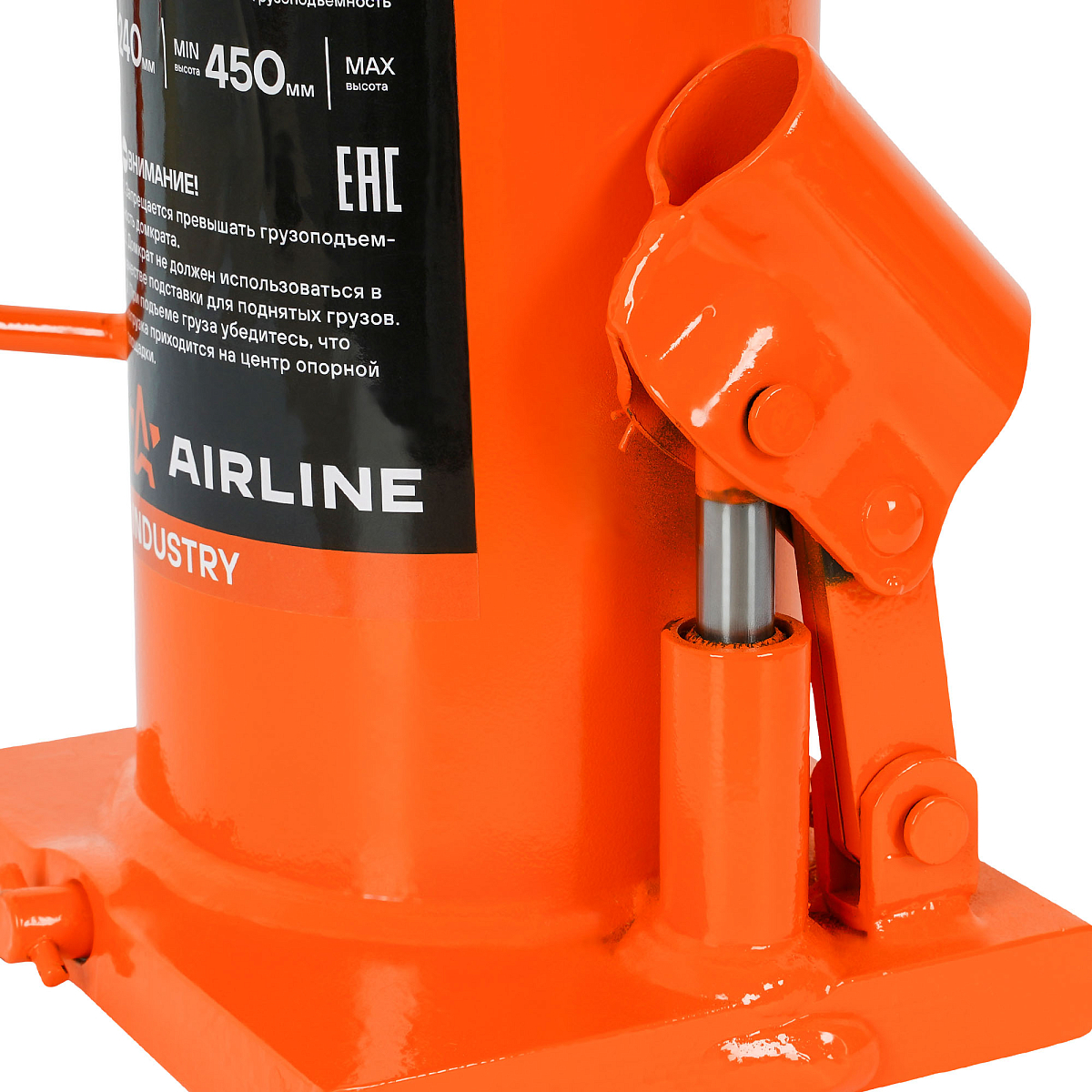 Домкрат бутылочный сварной 20т 240-450мм INDUSTRY