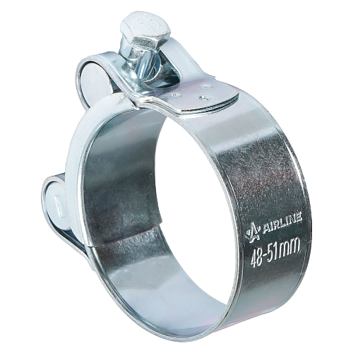 Хомут силовой 48-51/22мм, шарнирный, W1(оцинк.)