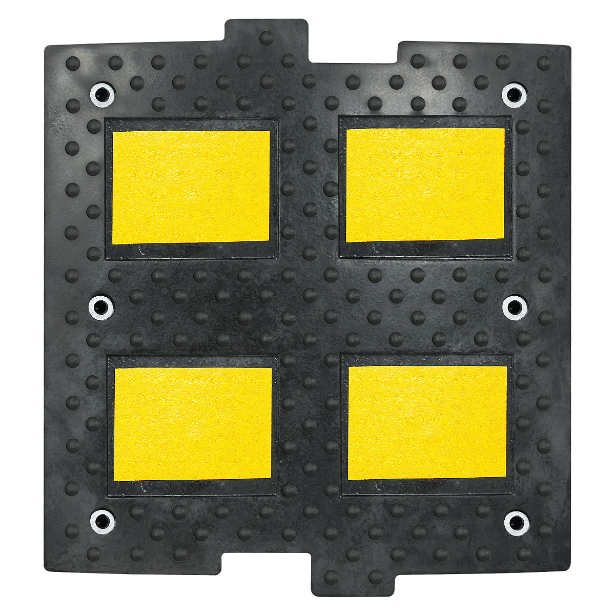 Лежачий полицейский ИДН 500мм(1), средний элемент, со световозвр., резина, черный