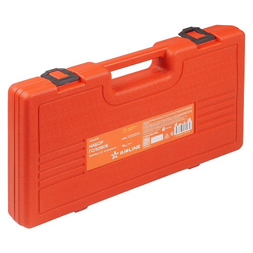 Набор головок ударных 1/2"DR L=78мм, 26пр. (10-36мм) пласт.кейс.