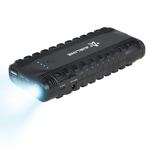 Аккумулятор пусковой (Booster) 12000мАч, 1500А, 14.8V, умные провода, пуск ДВС 3.0d, кейс